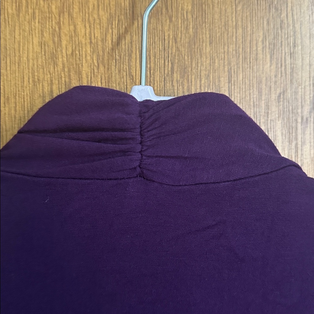 Purple Simlu Open Front Cardigan - Picture 4 of 4
